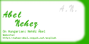 abel nehez business card