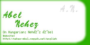 abel nehez business card